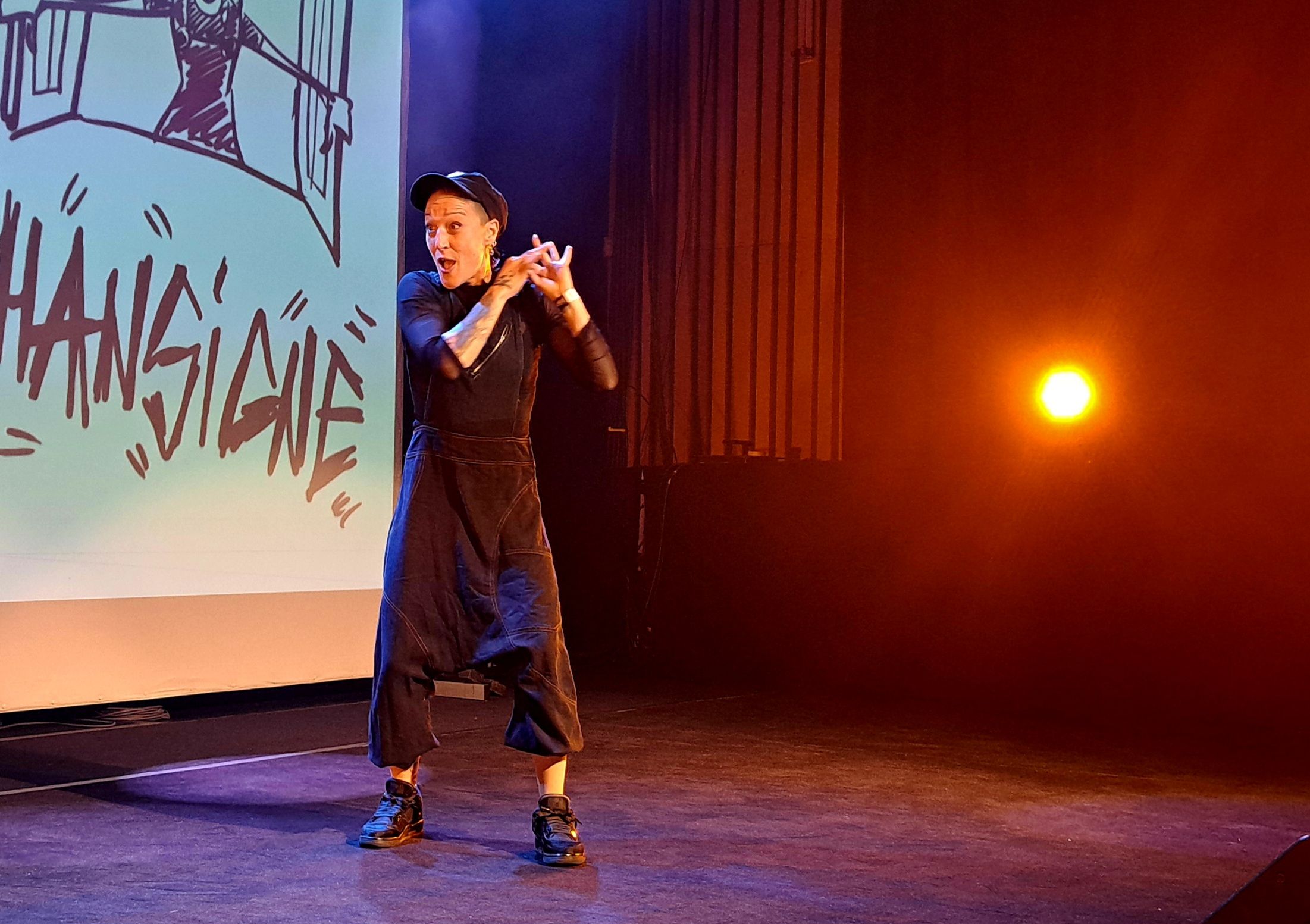 Laëtitia Tual, de son nom d'artiste Laëty, est la pionnière du chansigne en France.