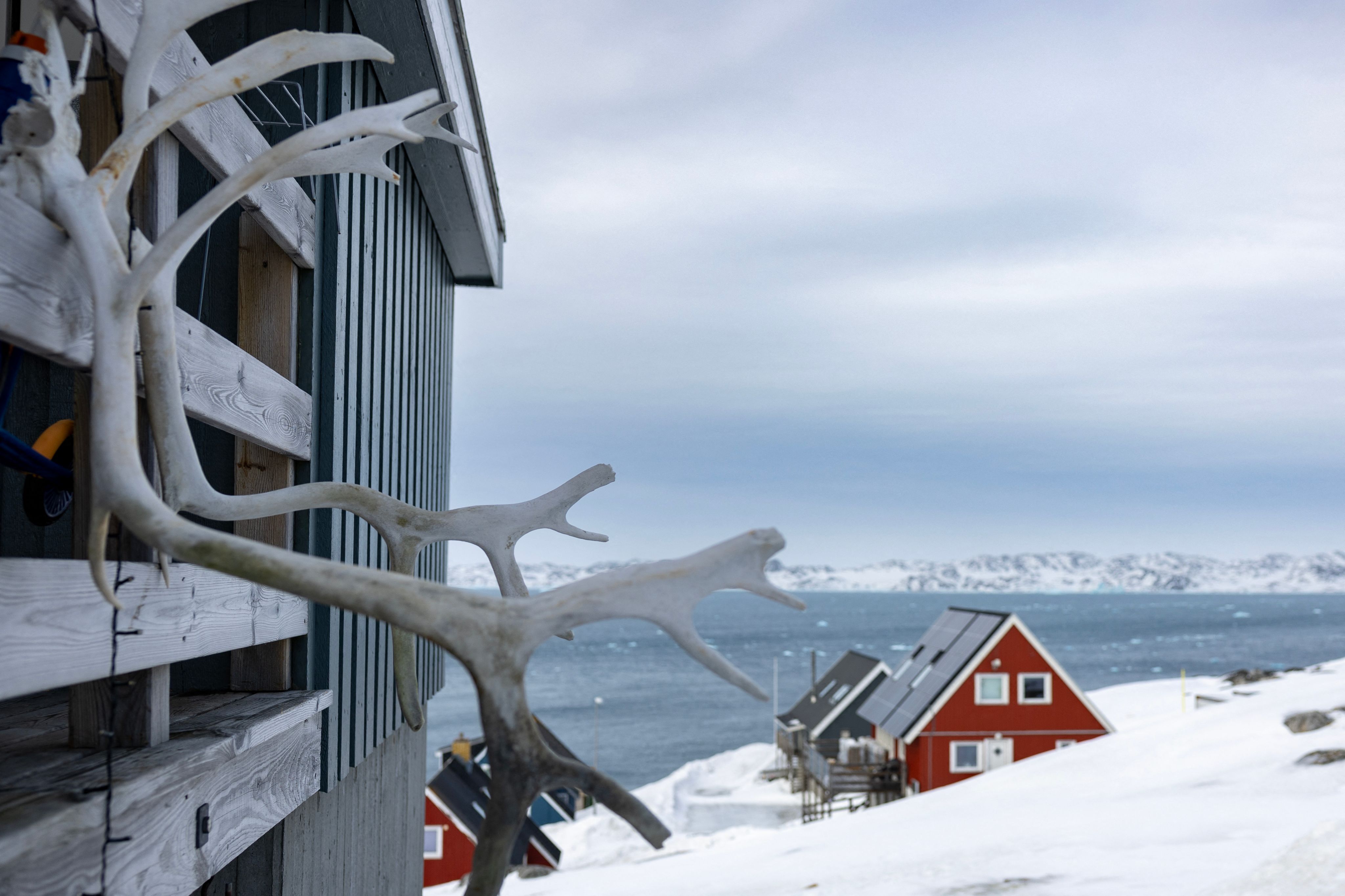 Maison à Nuuk, au Groenland, le 10 mars 2025.