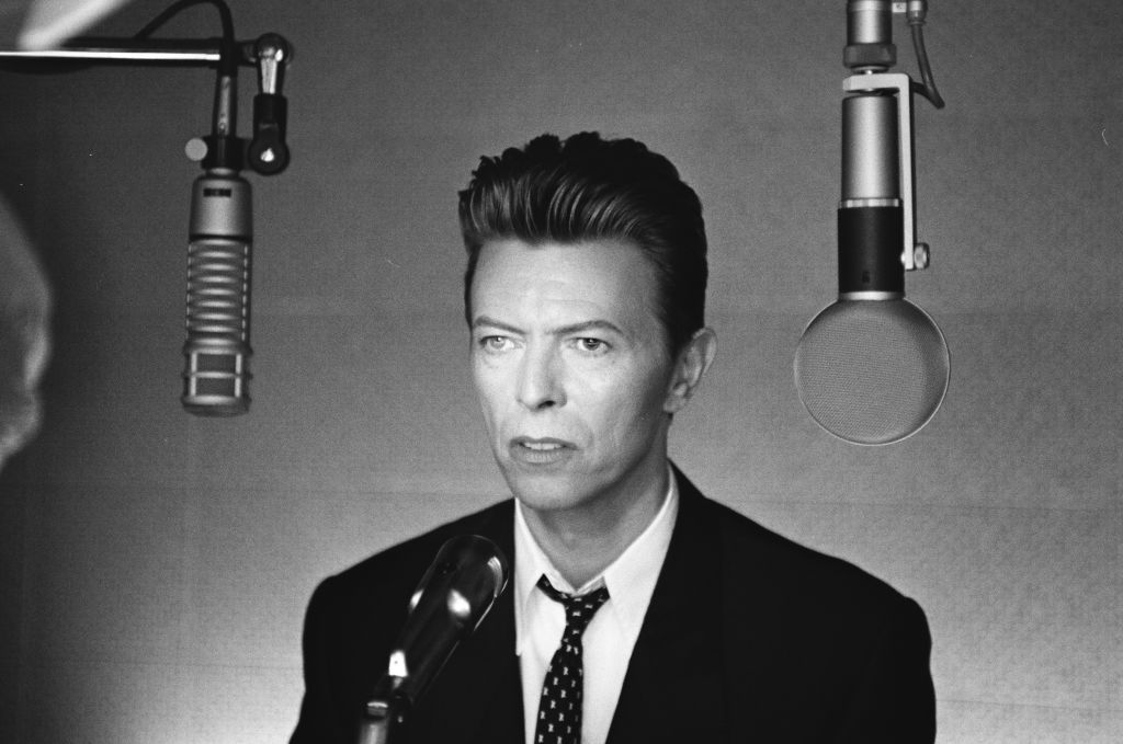 David Bowie sur le tournage de "Jump they say" à Los Angeles en 1993