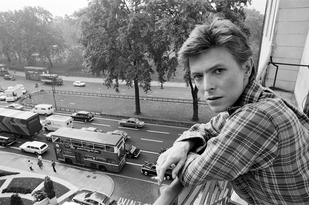 David Bowie en 1977 à Londres