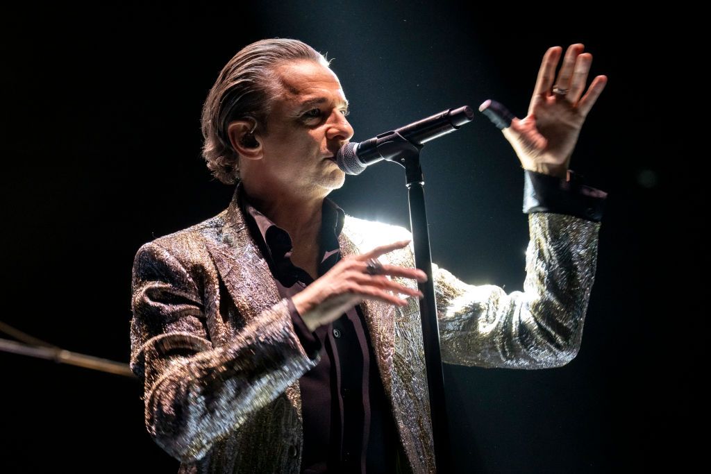 Dave Gahan de Depeche Mode en concert à Milan en 2024