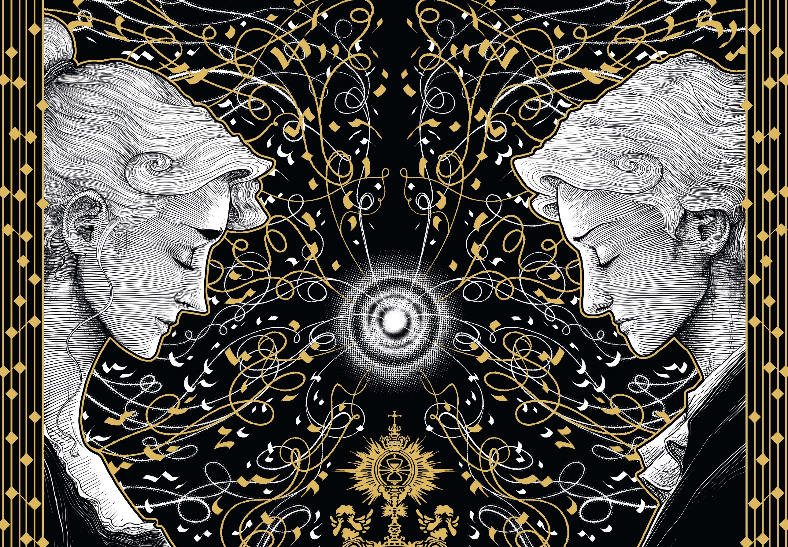 Détail de la couverture de "Soli deo gloria" de Jean-Christophe Deveney et Edouard Cour