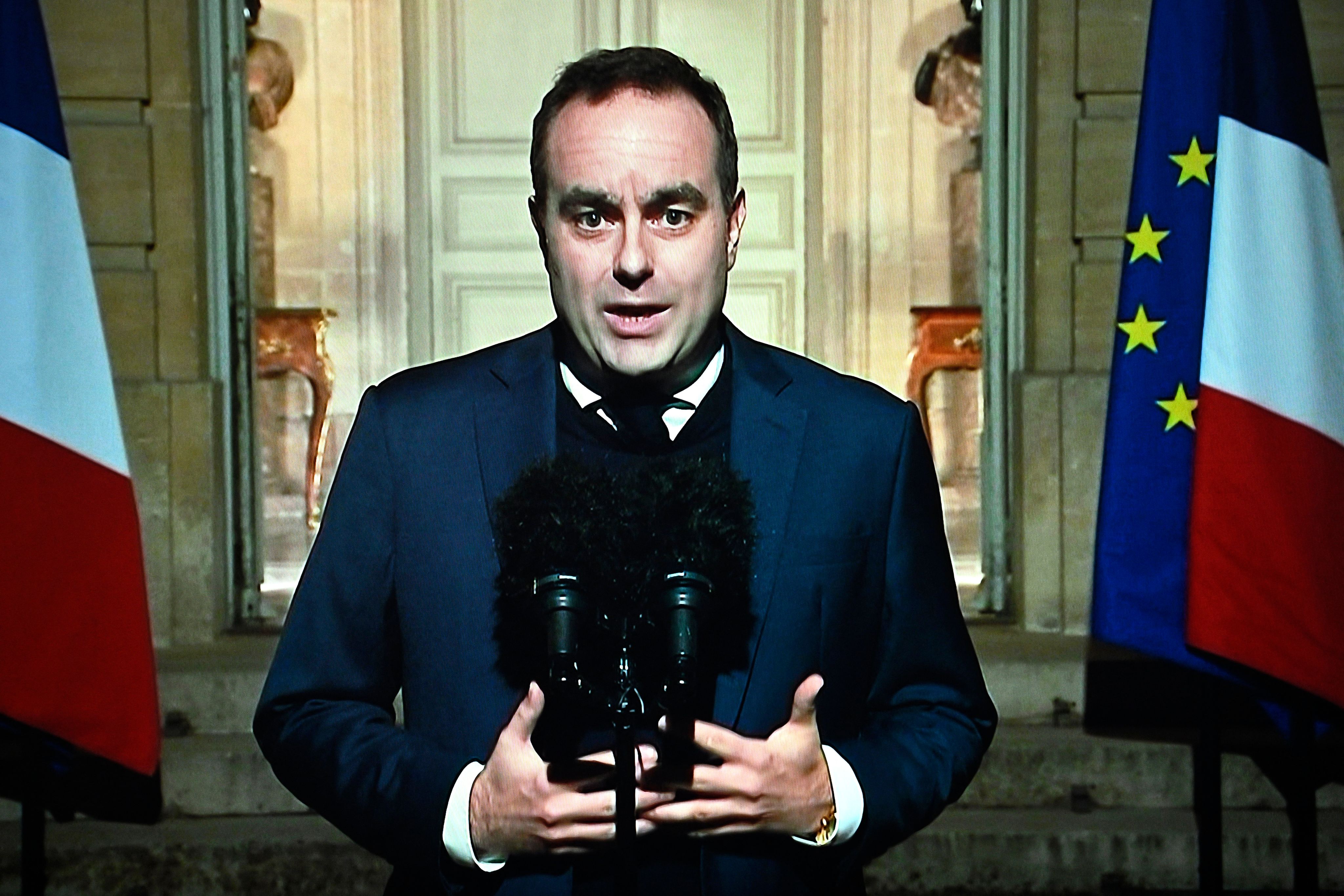 Sébastien Lecornu lors de son allocution sur le budget le 16 janvier 2026