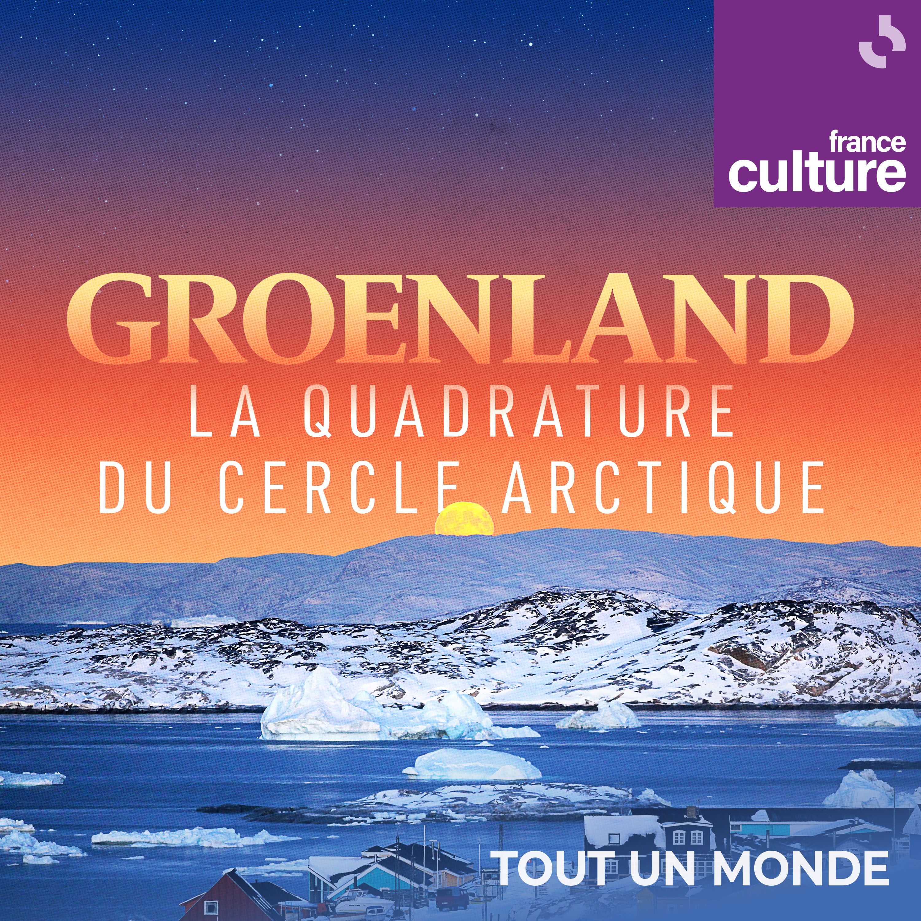 Pleine lune, icebergs et maisons colorées à Ilulissat