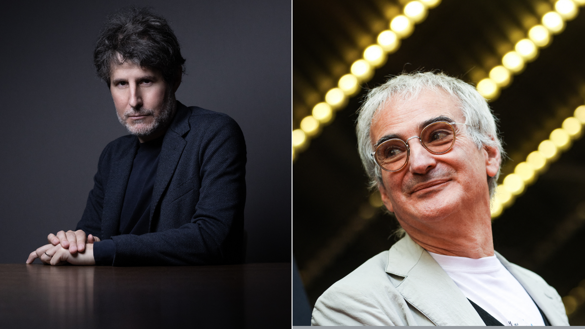 Giuliano Da Empoli (à gauche) et Olivier Assayas (à droite)