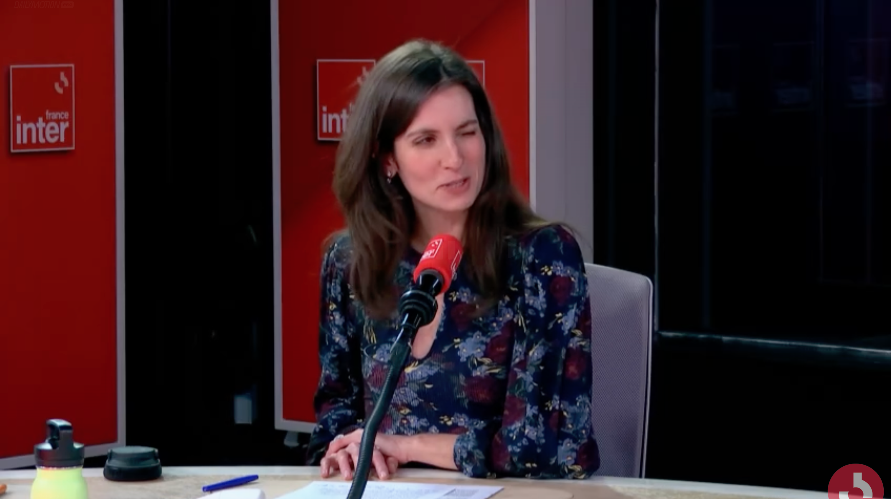 Marine Leonardi en studio à France Inter le 5 janvier 2026, à Paris