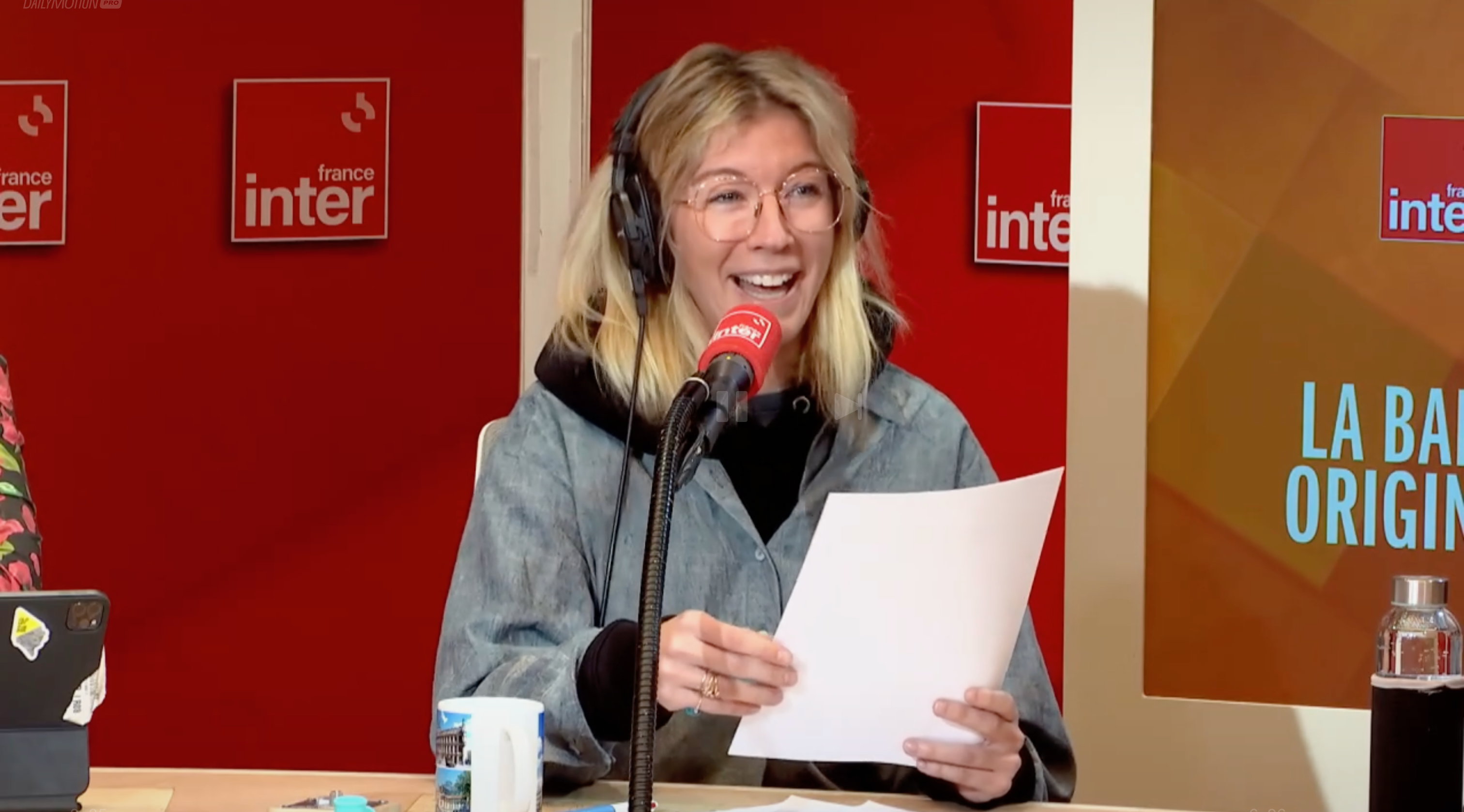 Mélodie Fontaine en studio à France Inter, le 19 décembre 2025 (Paris)